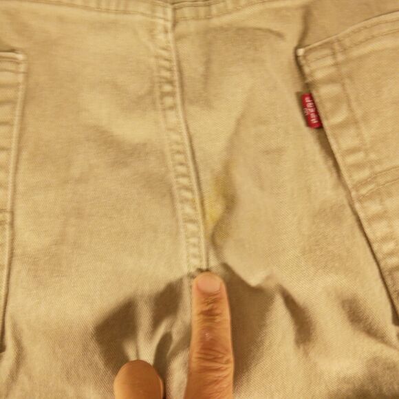 Levi's 513 jeans mens 38x30 beige slim fit straight leg stretch Strauss - Picture 3 of 11